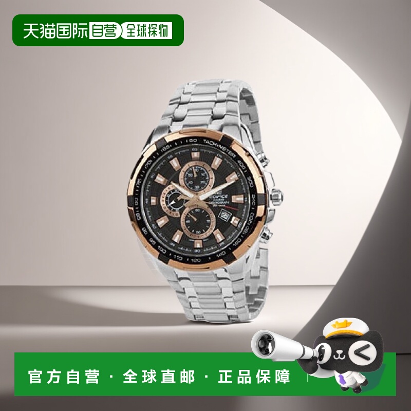 【日本直邮】CASIO卡西欧男士手表EF-539D-1A5简约经典休闲手腕表