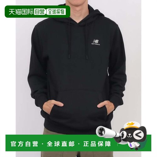 日本直邮New Balance Essential 小标连帽卫衣 标准版型 黑色