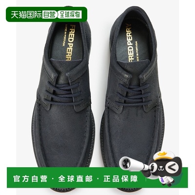 1h可退 日本直邮FRED PERRY 男鞋 蜡感麂皮 洛夫鞋 防水橡胶底 B1