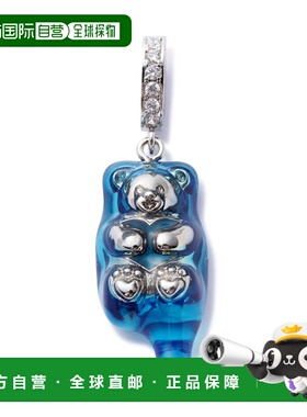 日本直邮MIKSHIMAI 男女同款 融化小熊吊坠 立体金属设计 心形细