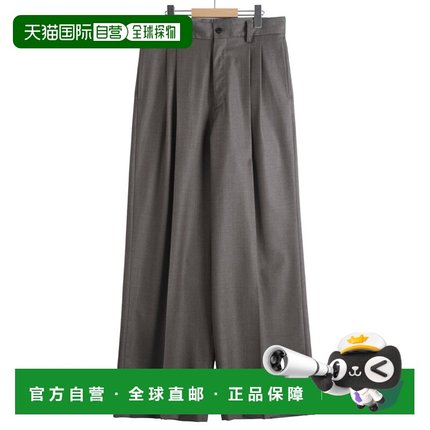 日本直邮ssstein男装 全羊毛 宽松长裤 双褶直筒设计 ST1424