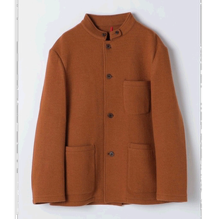 1h可退 日本直邮SHIPS 男士羊毛混纺立领夹克 BATEAUX DE SHIPS款