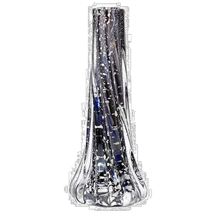 【日本直邮】Aderia阿德利亚 津轻玻璃 花瓶 小花瓶 金彩 黑色 夜