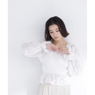 衬衫 日本直邮NATURAL 女式 花卉提花设计 BEAUTY BASIC