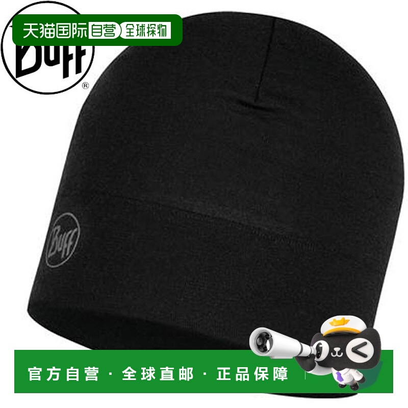 日本直邮BUFF 美利奴羊毛中厚款针织帽纯黑色采用  美利奴羊毛制3