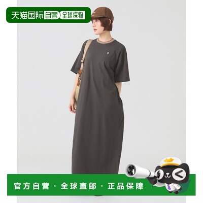 日本直邮GYMPHLEX 女士 圆领针织连衣裙 复古运动风 61261499024