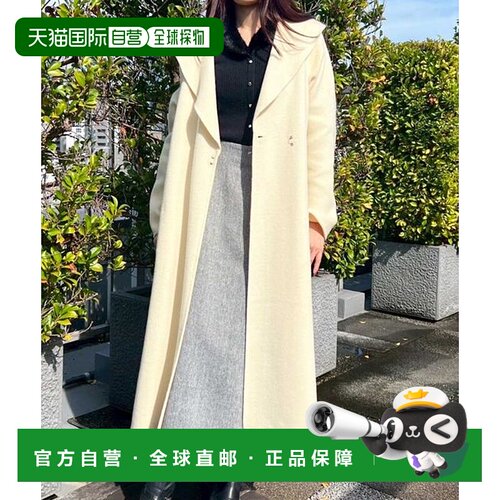 1h可退 日本直邮Noela 附腰带披肩领羊毛双面大衣外套女装