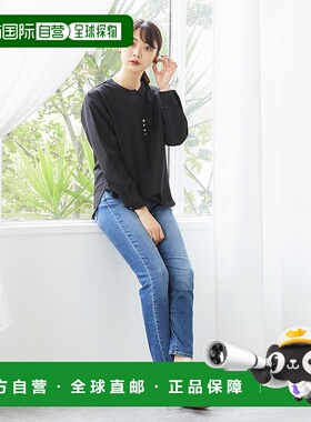 【日本直邮】Menuemenue8cm鞋（黑色鳄鱼纹光滑款浅口女鞋尖头