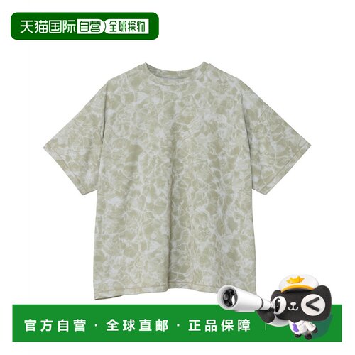 日本直邮北面THE NORTH FACE 印花图案套头圆领防晒宽松 T恤 女款