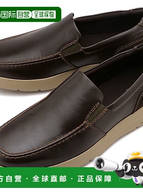 日本直邮Rockport 男士 Truflex M Cayden Moc 一脚蹬皮革商务步