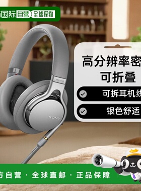 【日本直邮】索尼SONY高解析耳机MDR-1AM2 S 可拆耳机线 银色新款