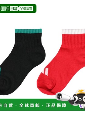 日本直邮adidas 儿童款两双装袜子 SS-S尺码（19 - 23cm）[ODW29