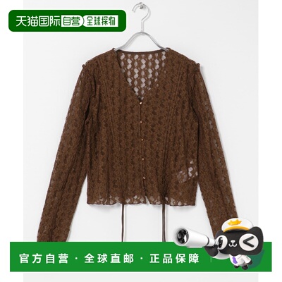 日本直邮SENSE OF PLACE 女装 侧褶蕾丝开衫 AA263302012004