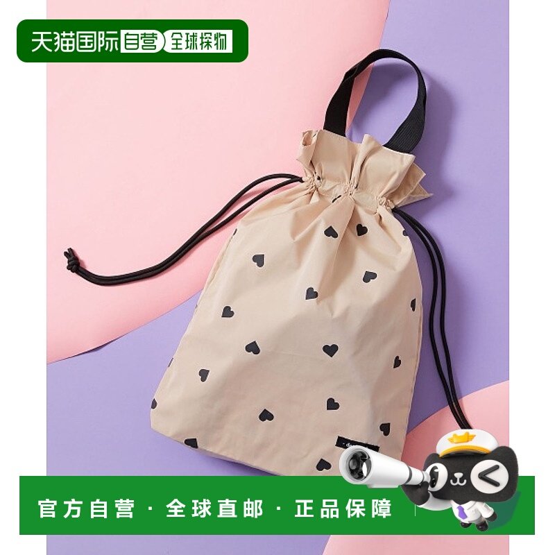 1h可退 日本直邮devirock 儿童 心形图案 手提束口托特包 1GSC192