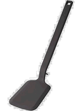 【日本直邮】山崎实业 硅胶锅铲 烹饪铲 黑色 约W9XD4.5XH31cm 51