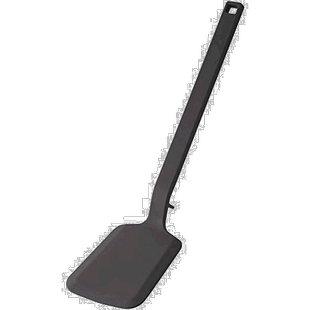 【日本直邮】山崎实业 硅胶锅铲 烹饪铲 黑色 约W9XD4.5XH31cm 51