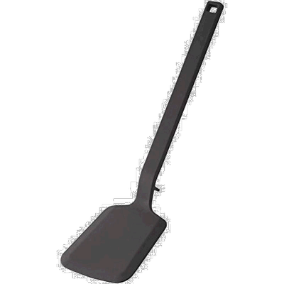 【日本直邮】山崎实业 硅胶锅铲 烹饪铲 黑色 约W9XD4.5XH31cm 51