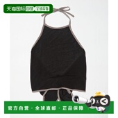 日本直邮Steven Alan 女士宽松系带裹身挂脖上衣 1h可退 半袖 T恤