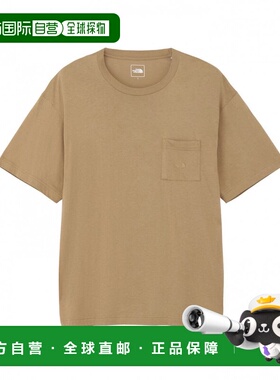 日本直邮THE NORTH FACE 2025春夏男士户外半袖小logo口袋T恤 NT3
