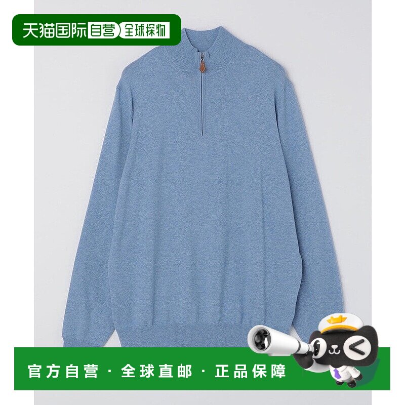 日本直邮SHIPS ALANPAINE 12 gauge羊毛/棉针织半拉链立领卫衣 SH