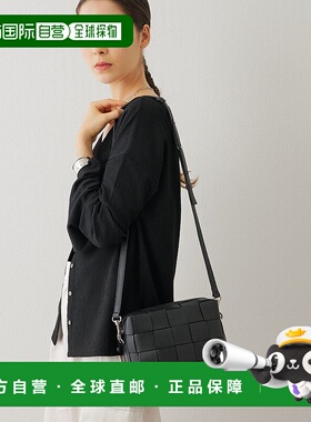 1小时内可退 日本直邮IACUCCI 女士S号皮革编织网纹肩背包 IAC104