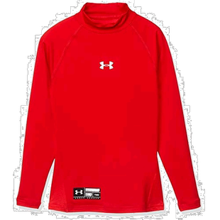 【日本直邮】安德玛男孩棒球上紧身衣UA HEATGEAR红色YMD