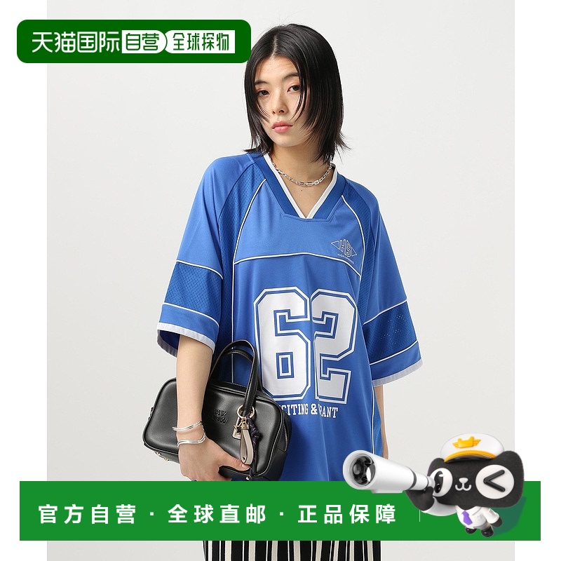 1h可退 日本直邮BAYFLOW 女士数字印花宽松运动T恤 453245