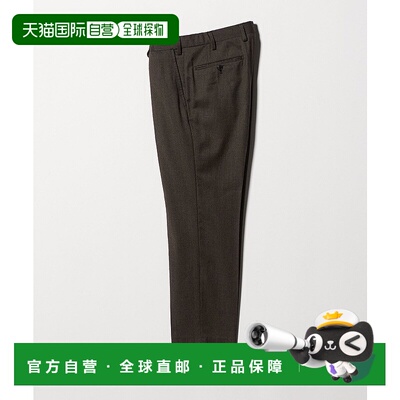 1h可退 日本直邮green label relaxing 男装 弹力法兰绒 格纹西裤