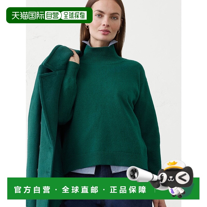 1h可退 日本直邮BANANA REPUBLIC 女装宽松落肩圆领针织套头衫 80