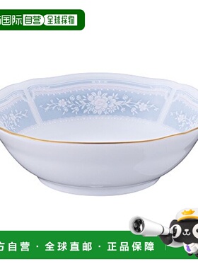 【日本直邮】Noritake则武 碗13cm/265cc花边金 1件 蓝细瓷9506A/