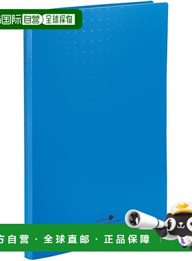 【日本直邮】LIHIT LAB AQUA DROPs 文件夹 A4 蓝色 5本 N5015-85