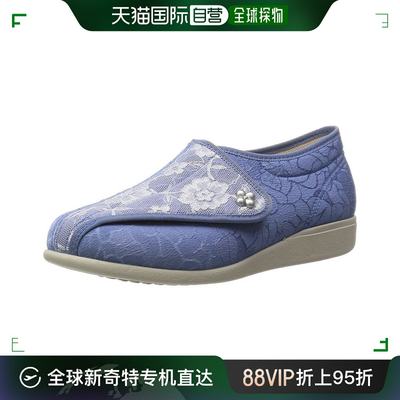 【日本直邮】Asahi朝日鞋业 中老年健步鞋 蓝白 L011 21.5cm