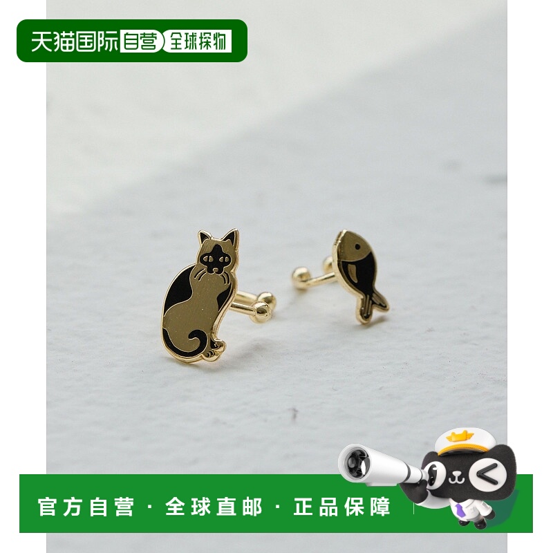 1h可退 日本直邮Yellow Owl Workshop 女士真鍮电镀耳夹 创意画家