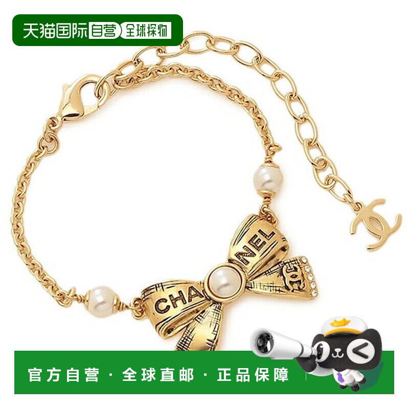 日本直邮Chanel 手镯丝带 CC 标志 Coco 标志金色 女士 CHANEL AB