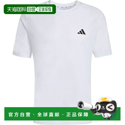 日本直邮adidas M WO-ES BASE T恤男士短袖田径/跑步T恤 (WY218-K
