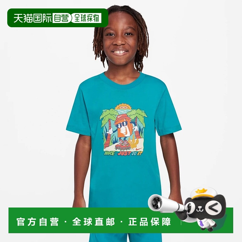 日本直邮Nike-耐克初中儿童短袖T恤Yth NSW Boxy 3 HQ3240运动服N