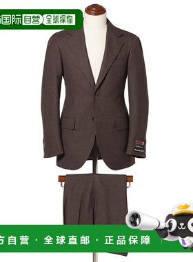 1h可退 日本直邮WILLIAM HALSTEAD 男士羊毛 棕色 西装 211705720