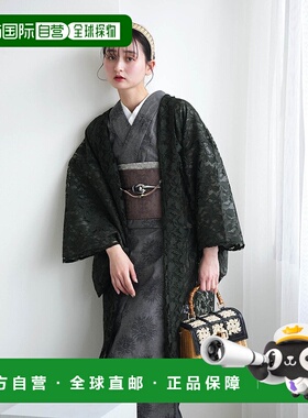 1小时内可退 日本直邮utatane女士复古风格花卉蕾丝长款羽织外套