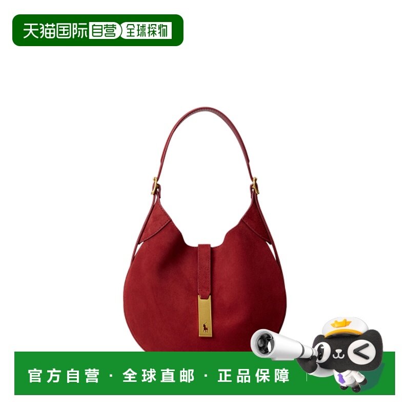 日本直邮Ralph Lauren Polo Ralph Lauren 马球标识小款麂皮单肩,箱包皮具/热销女包/男包,通用款女包,淘宝优惠券,粉丝福利购,淘宝优惠卷