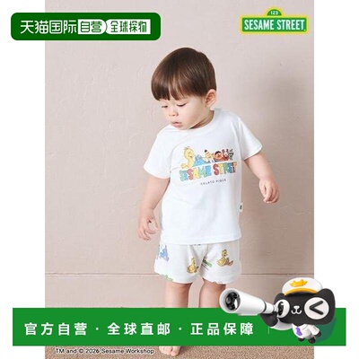日本直邮gelato pique SESAME STREET（芝麻街） 全印花 休闲短裤