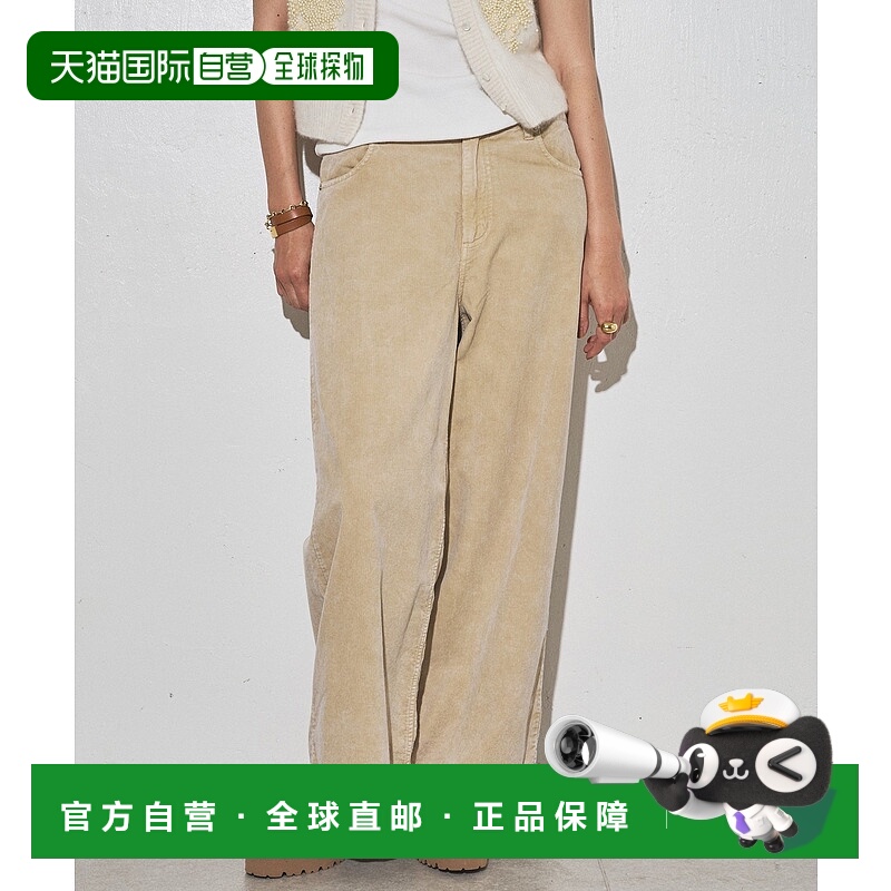 1h可退 日本直邮GEMINI 女装 棉质宽松直筒裤 宽松剪影 轻盈舒适