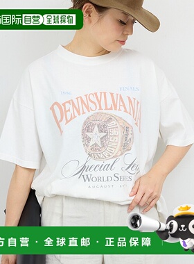 1h可退 日本直邮Deuxieme Classe 女士Gratifying复古风格T恤 250