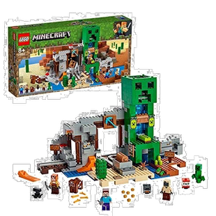 乐高积木Minecraft Giant Creeper Statue Mine 2115益智