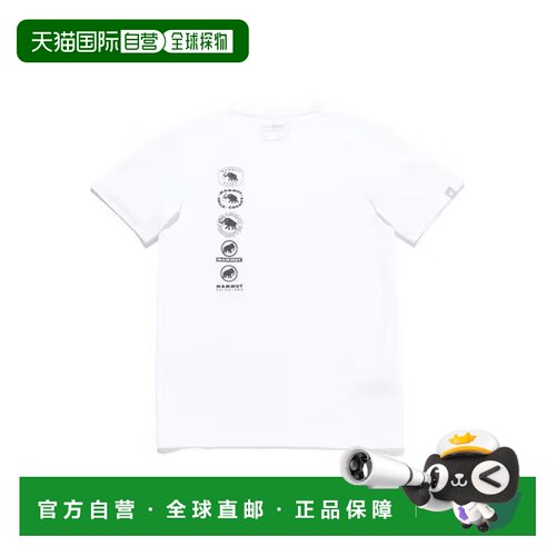 日本直邮MAMMUT 徒步 QD Logo History P2 Print AF 猛犸象T恤