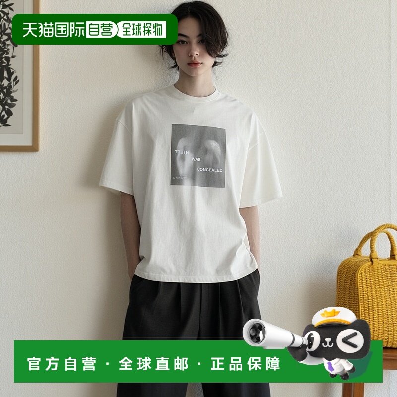 1h可退 日本直邮remer 男女同款宽松印花T恤 RR00000042