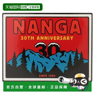日本直邮 NANGA 30TH ANNIVERSARY STICKER SQUARE 杂货 红蓝 纪