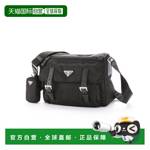 日本直邮Prada ReNylon 翻盖 W 腰带单肩包带小袋 1BD953 RV44 B1