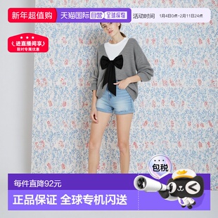 日本直邮日潮 GRL 露背蝴蝶结针织上衣 th005 韩系早秋氛围感穿搭