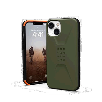 【日本直邮】Urban Armor Gear 苹果14手机壳耐撞击 CIVILIAN绿色
