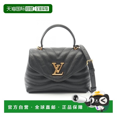 日本直邮中古LV路易威登女包A级95新Handbag手包牛皮斜挎包黑色